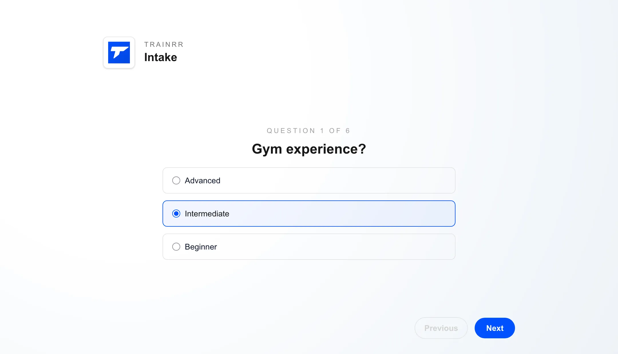 Trainrr form builder